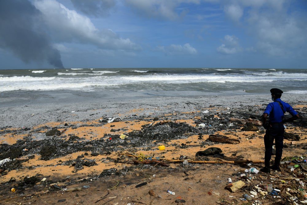 The X-Press Pearl spilled toxic chemicals and microplastics onto a Sri Lanka beach in 2021